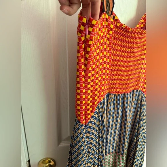 Maeve Anthropologie Women’s 6 Vivienne Maxi Midi Colorful Dress Sleeveless Boho - Picture 6 of 14